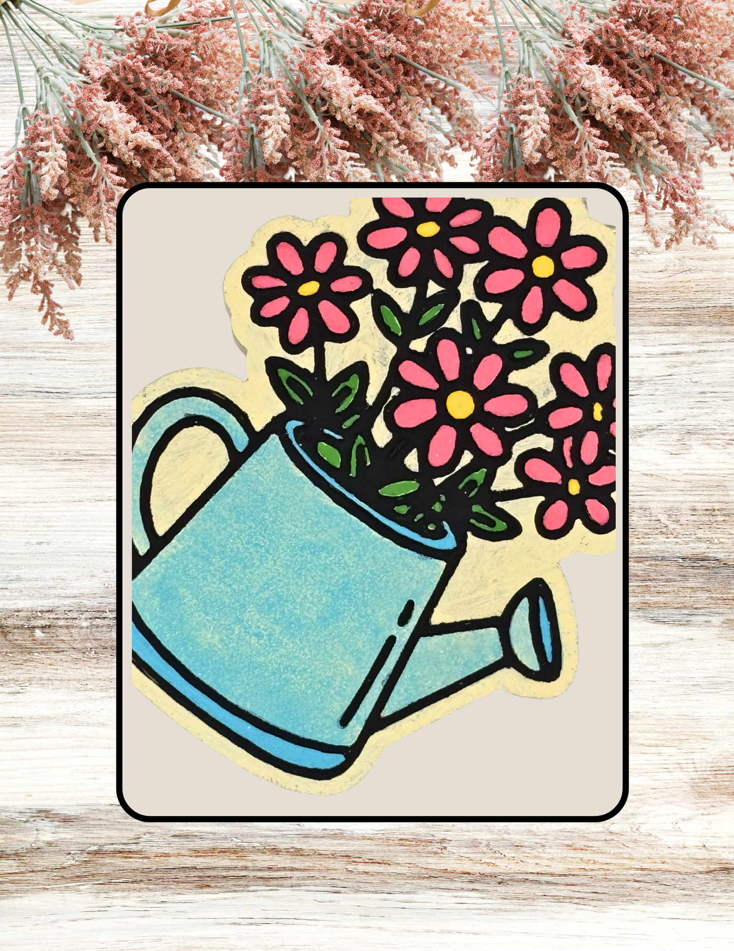 Freshie Flower Watering Can Blue Coral
