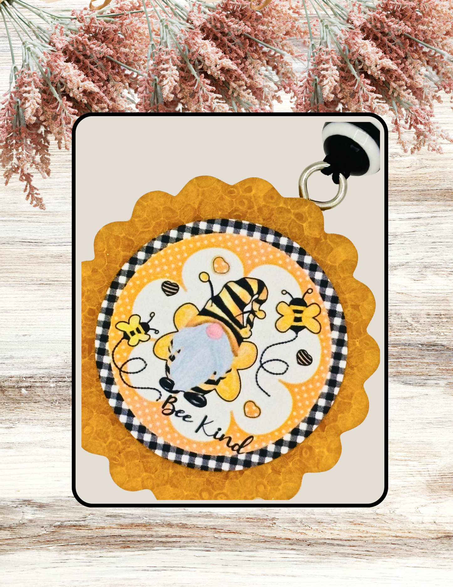 Freshie Round Bee Kind Gnome