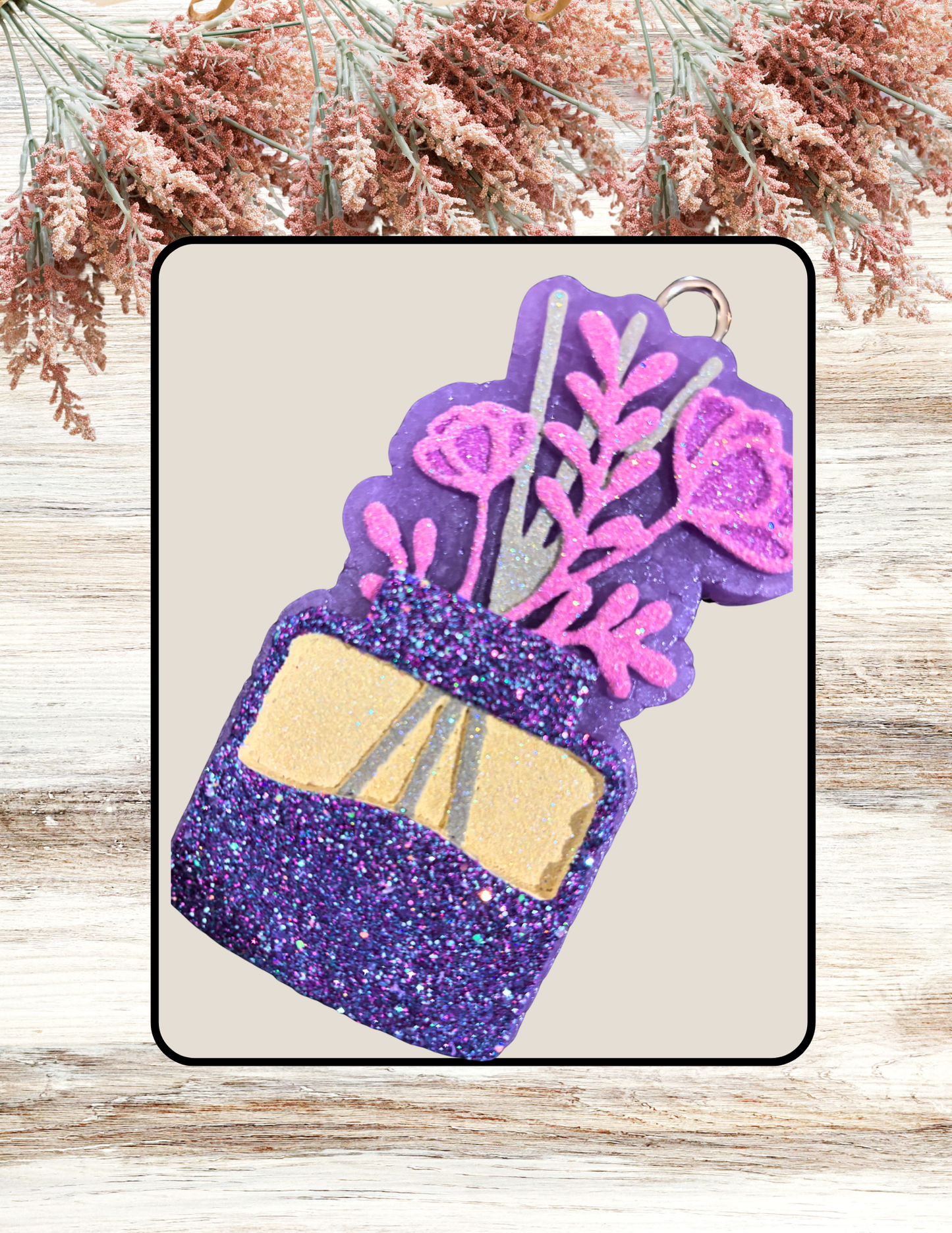 Freshie Floral Reed Vase Lilac Purple