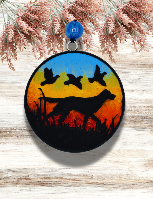 Freshie Hunting Dog Sunset Blue