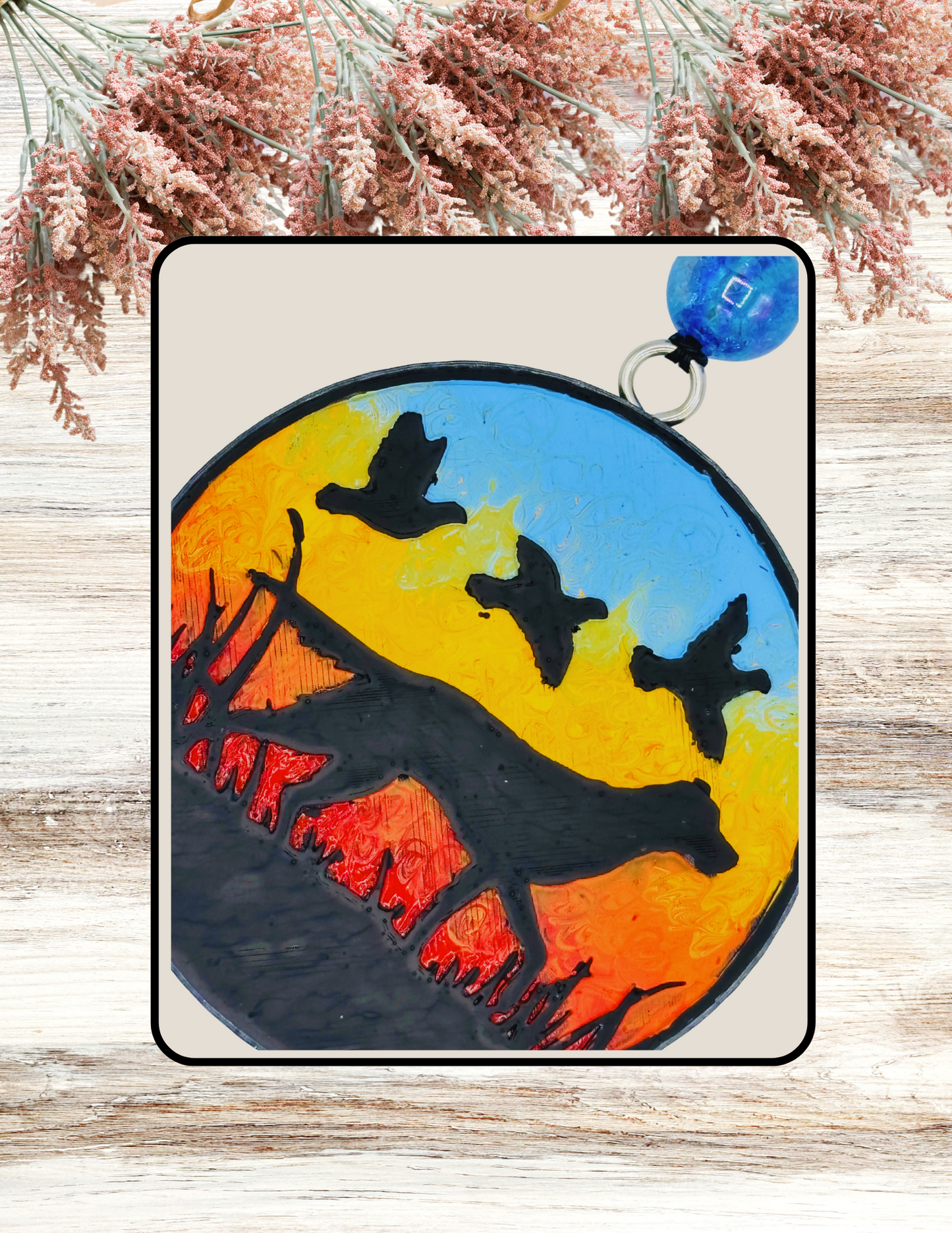 Freshie Hunting Dog Sunset Blue