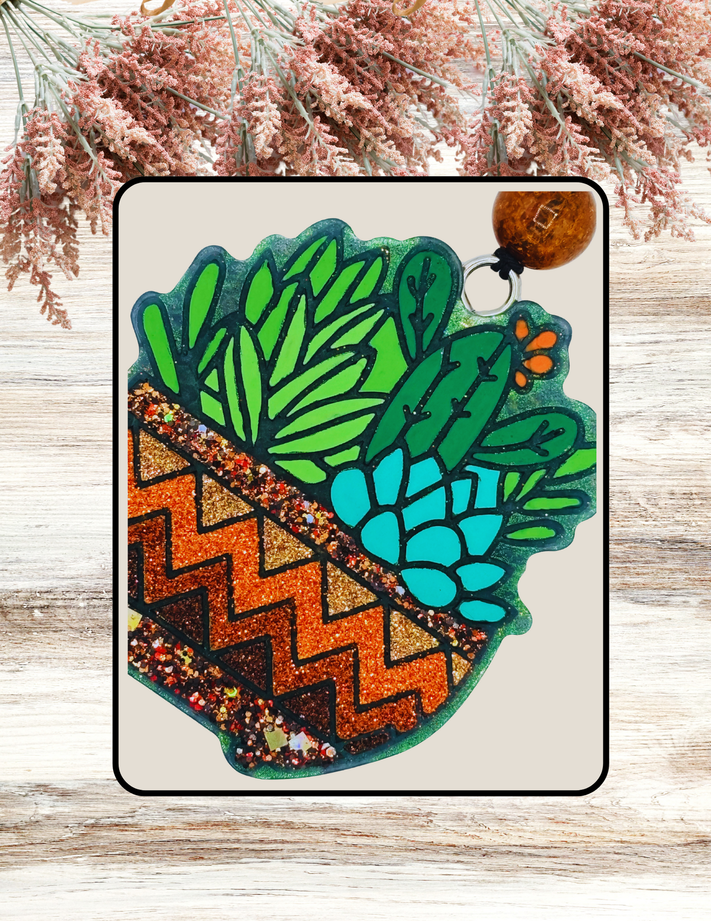Freshie Aztec Pot and Plants Copper