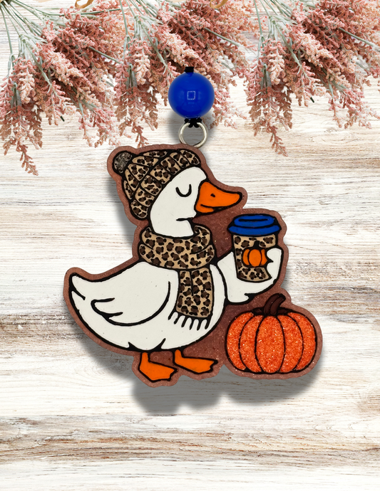 Freshie Goose Latte Pumpkin Leopard Blue