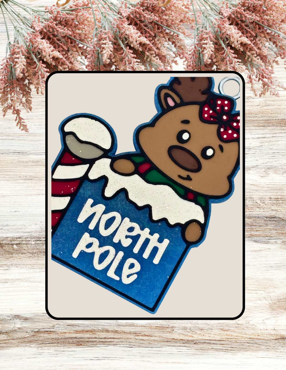 Freshie Reindeer North Pole Red Blue