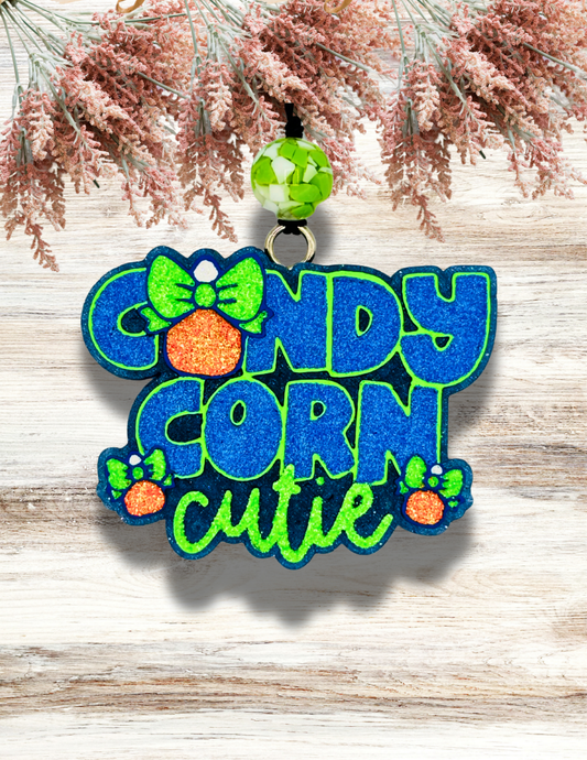 Freshie Candy Corn Cutie Neon Blue Green