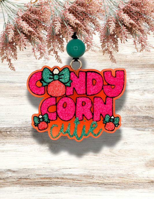 Freshie Candy Corn Cutie Pink Teal