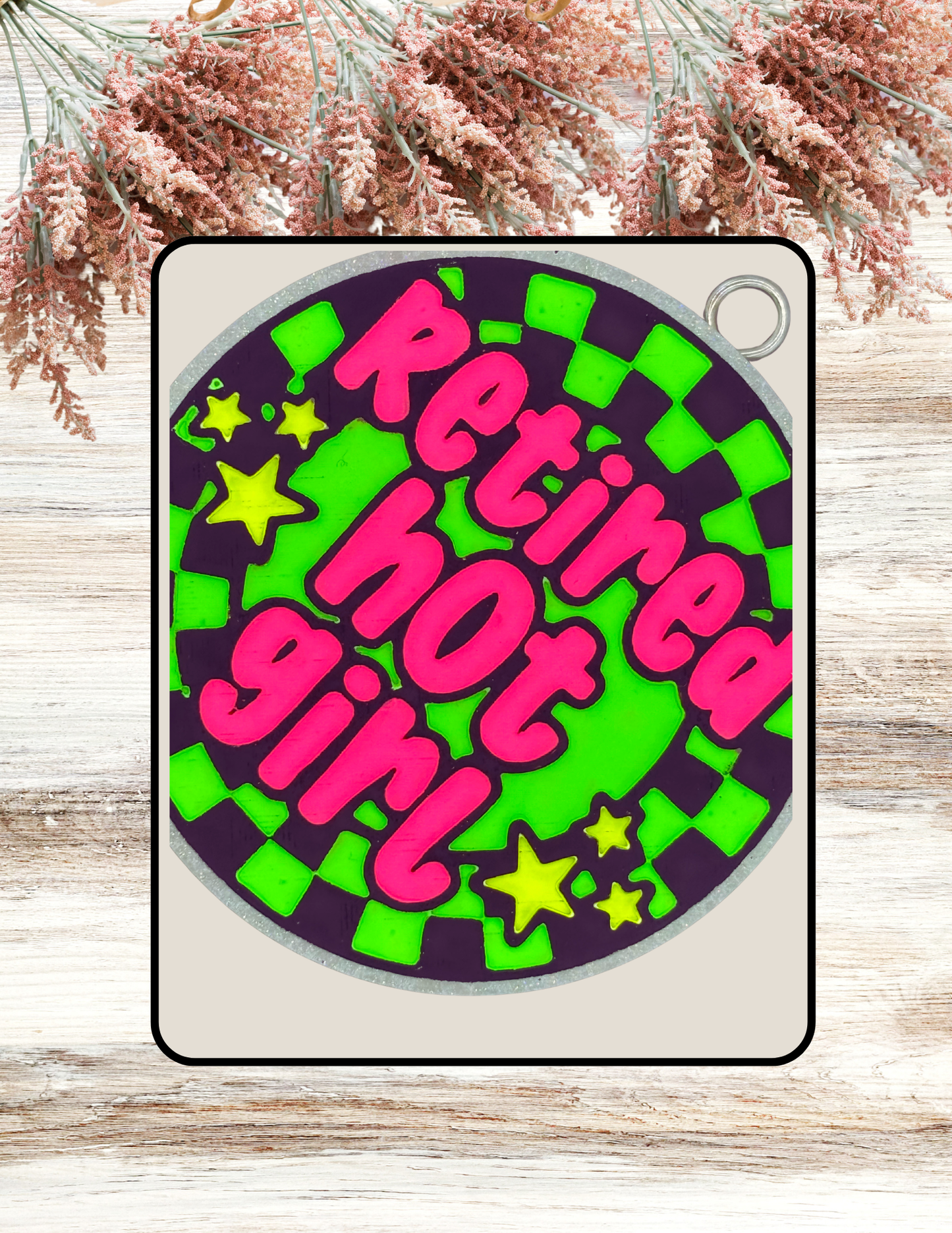 Freshie Retired Hot Girl Neon Green Pink
