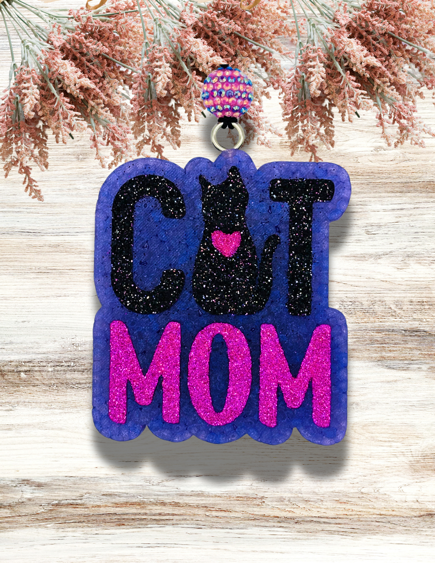 Freshie Cat Mom Purple Pink