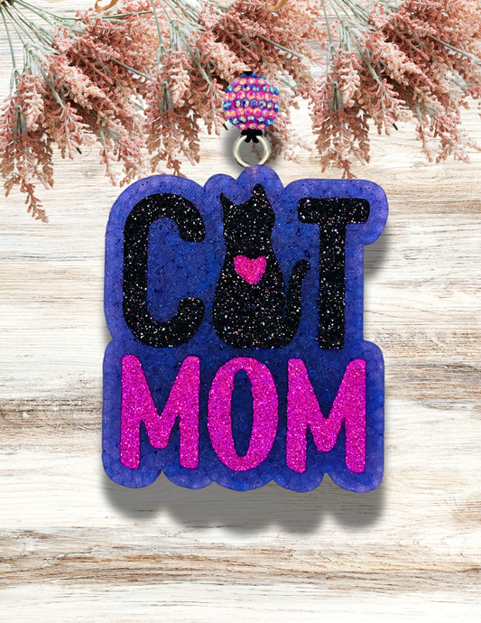 Freshie Cat Mom Purple Pink