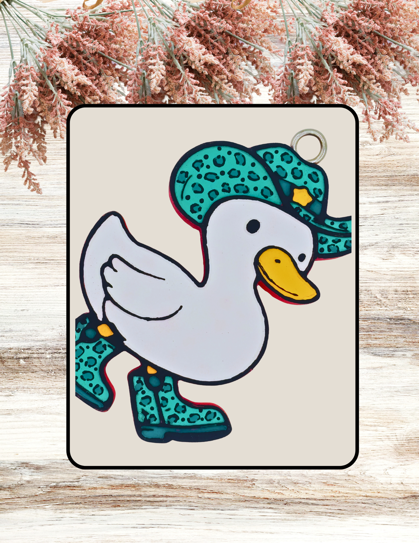 Freshie Cowboy Duck Teal Leopard