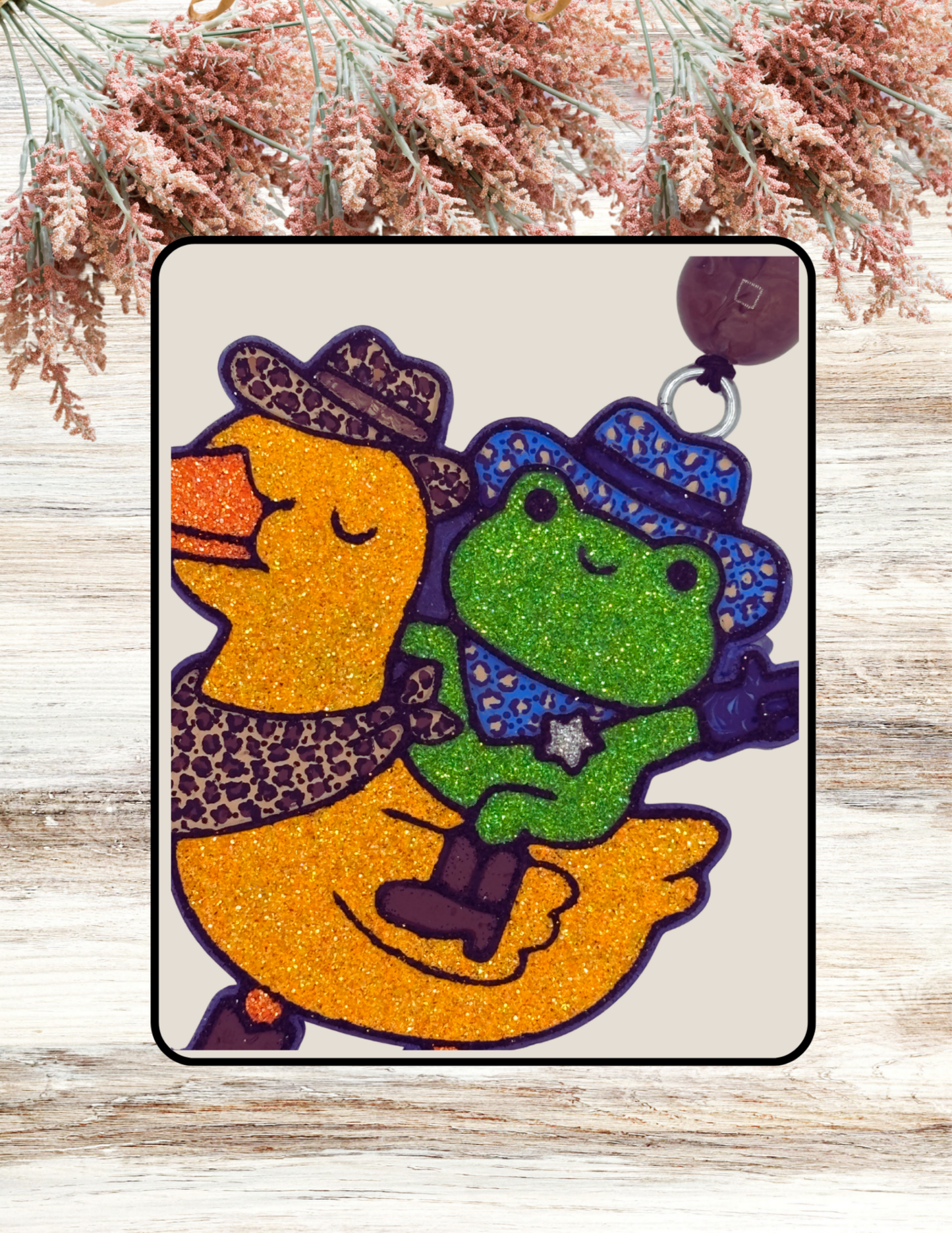 Freshie Whimsy Frog and Duck Leopard