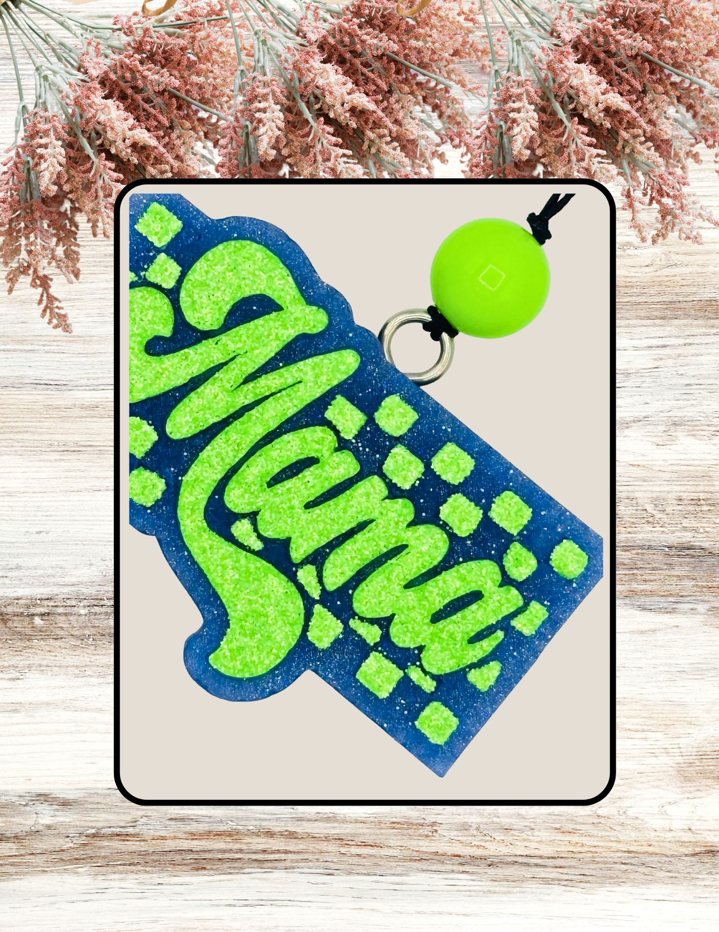 Freshie Mama Checker Neon Green
