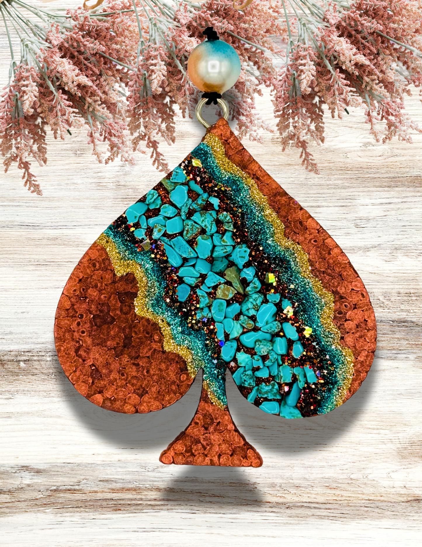 Freshie Spade Geode Turquoise Copper