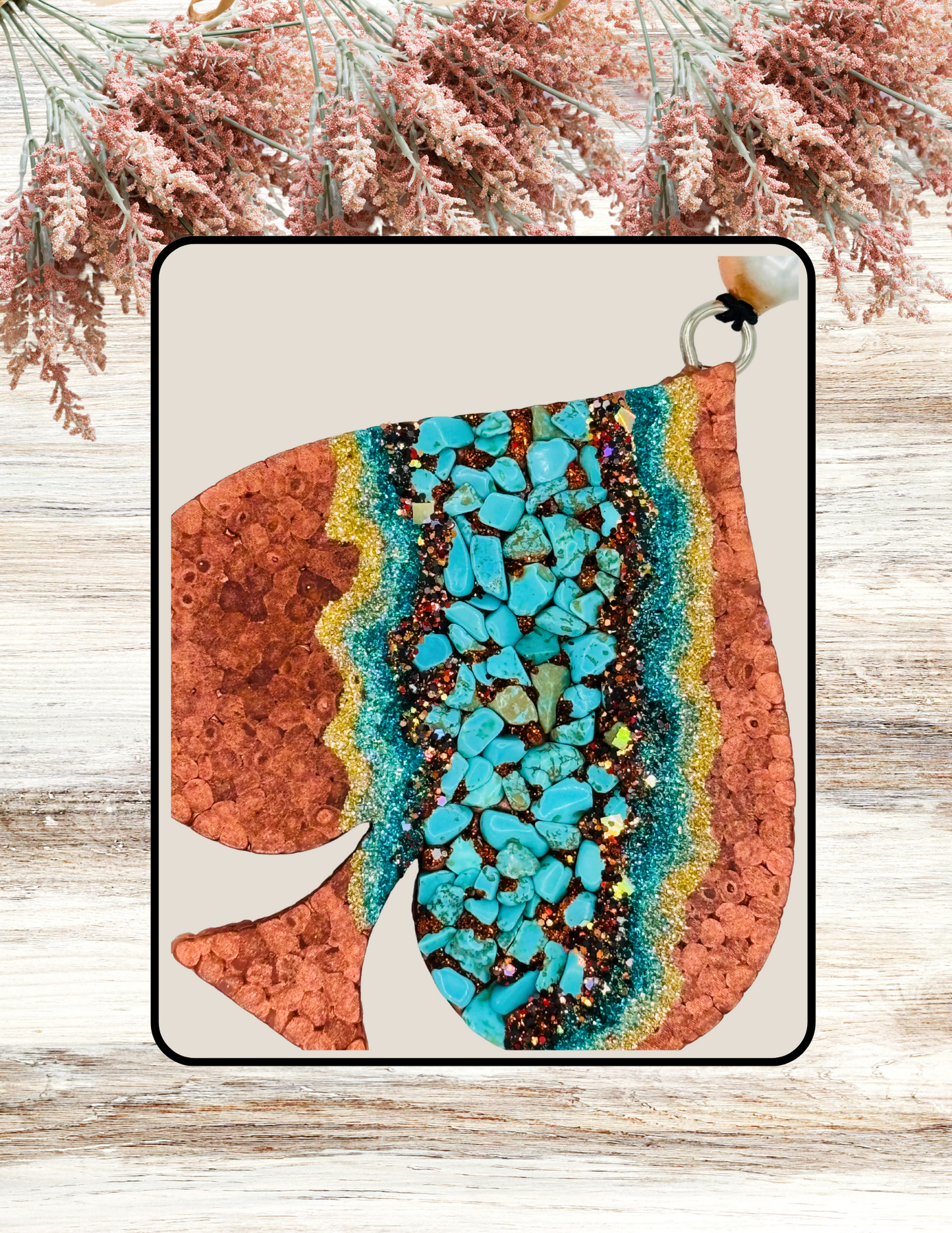 Freshie Spade Geode Turquoise Copper