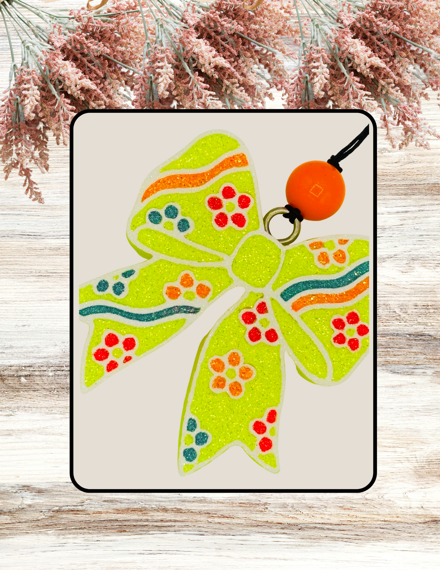 Freshie Retro Bow Neon Yellow