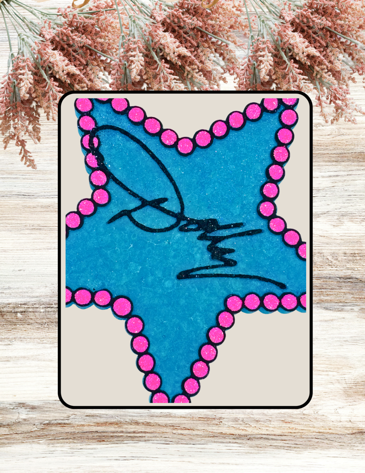 Freshie Dolly Jewel Star Pink Turquoise