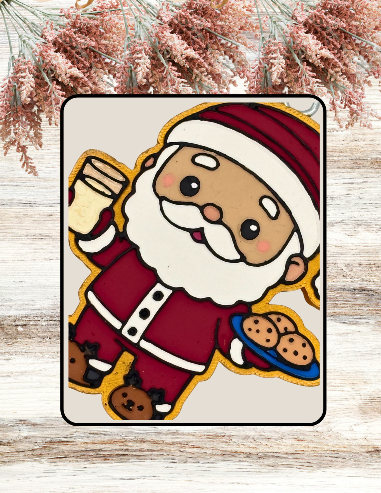 Freshie Santa Milk and Cookies Red