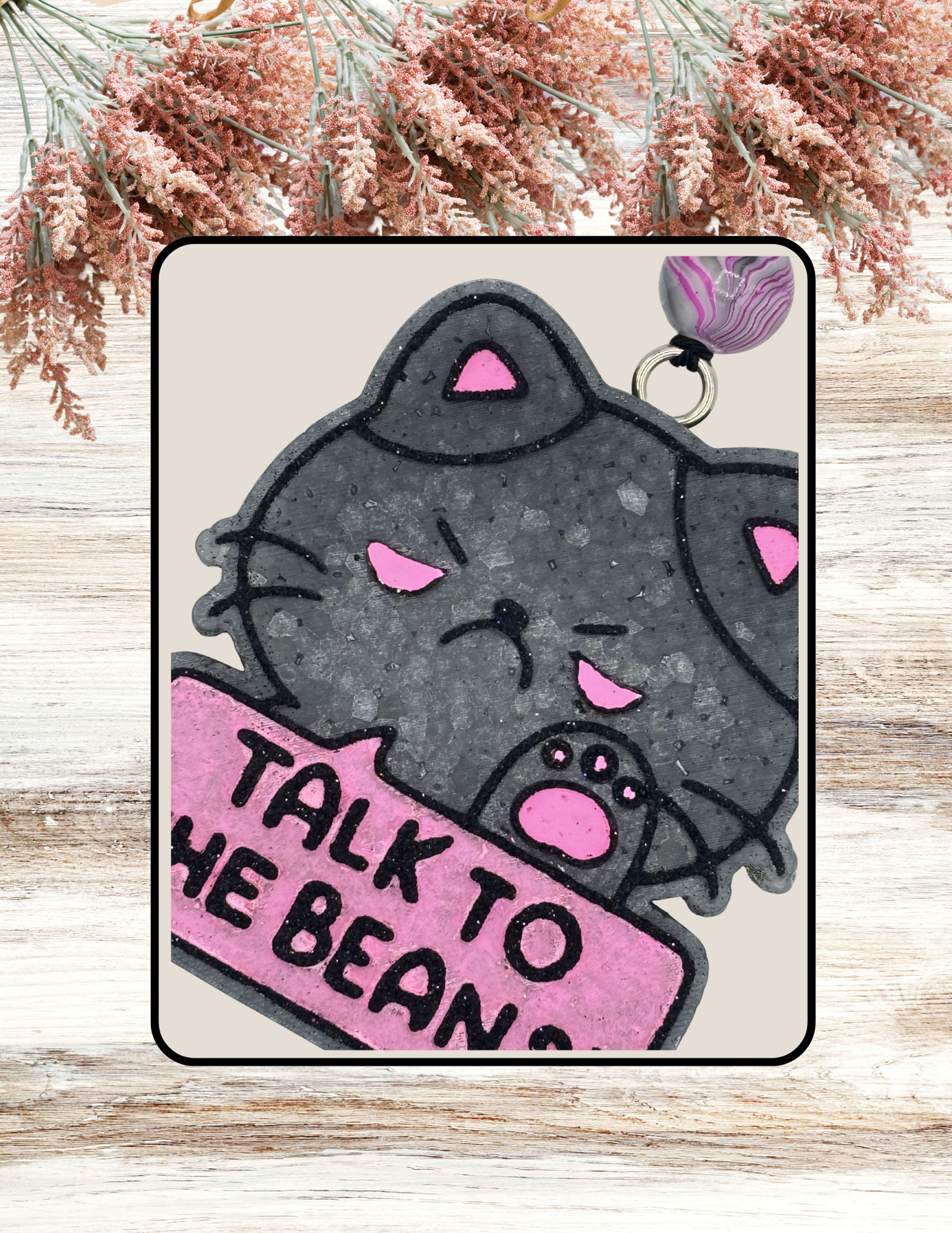 Freshie Cat Talk To The Beans Pink