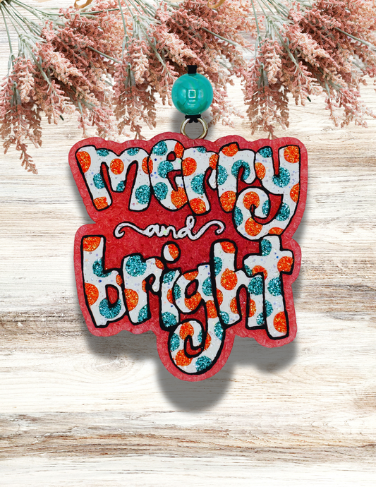 Freshie Merry And Bright Dot Coral Teal