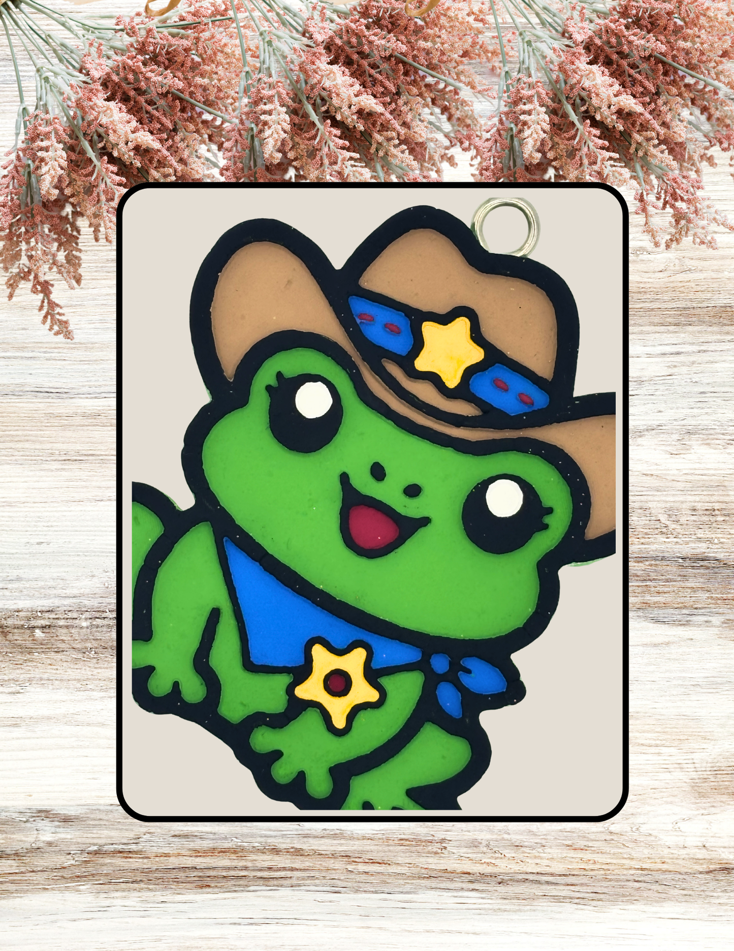 Freshie Sheriff Cowboy Frog Blue Gold