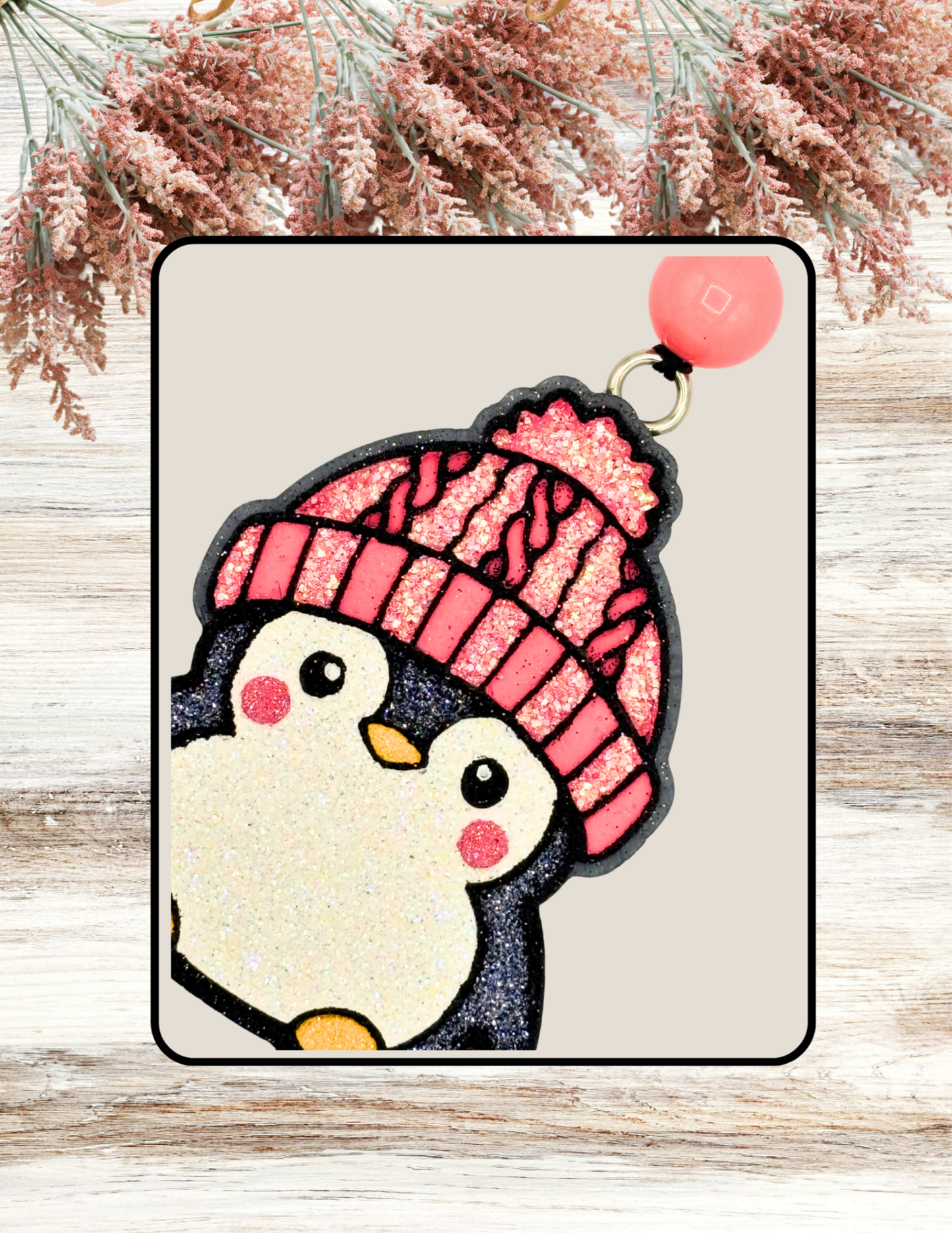 Freshie Penguin Knit Hat Coral