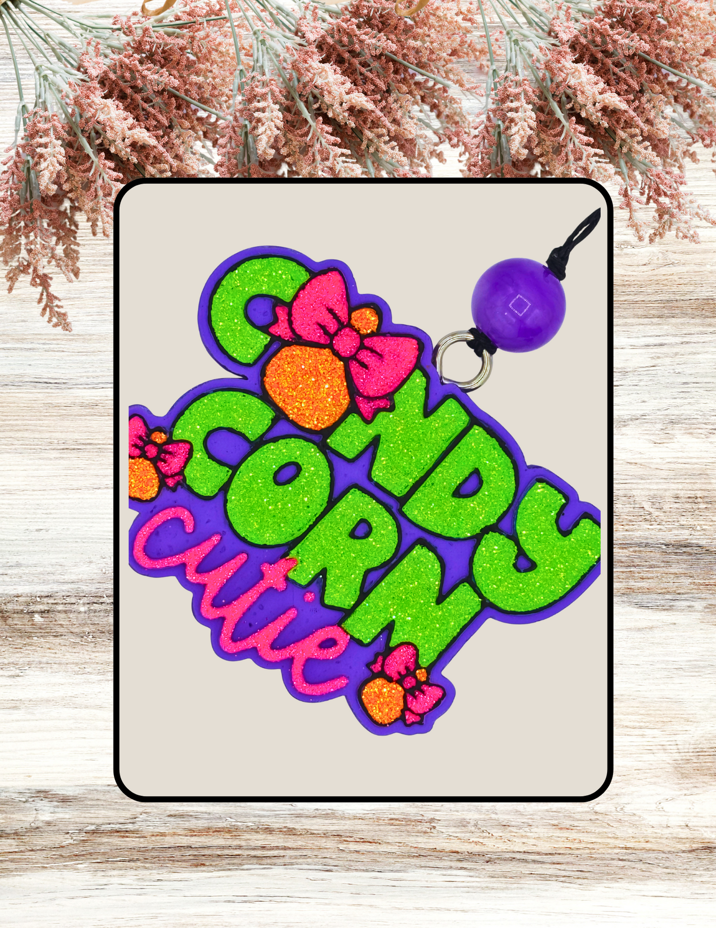 Freshie Candy Corn Cutie Neon Green Pink Purple