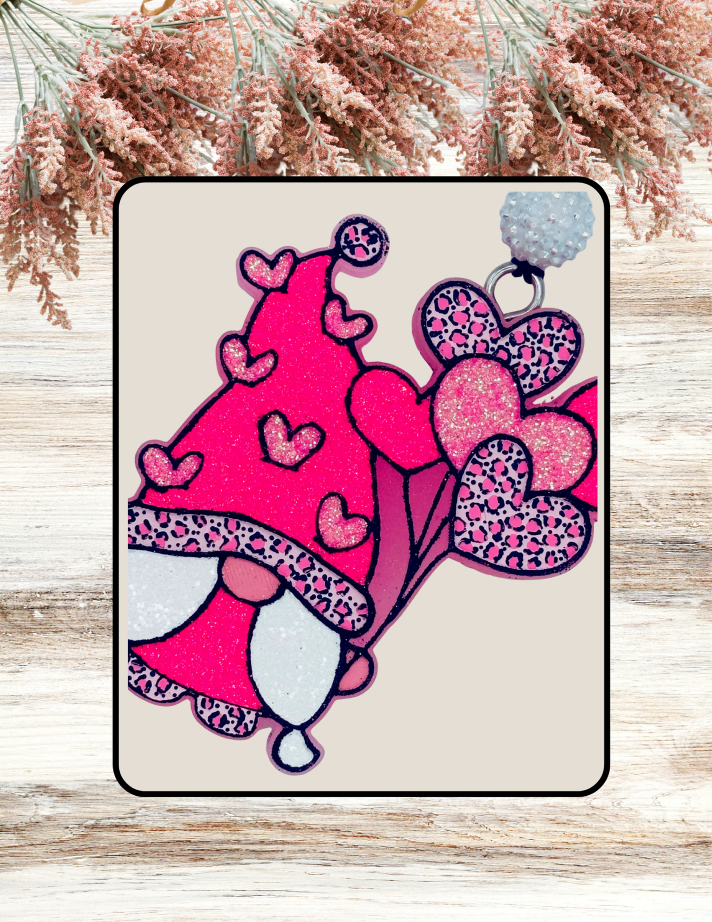 Freshie Gnome Heart Balloons Pink