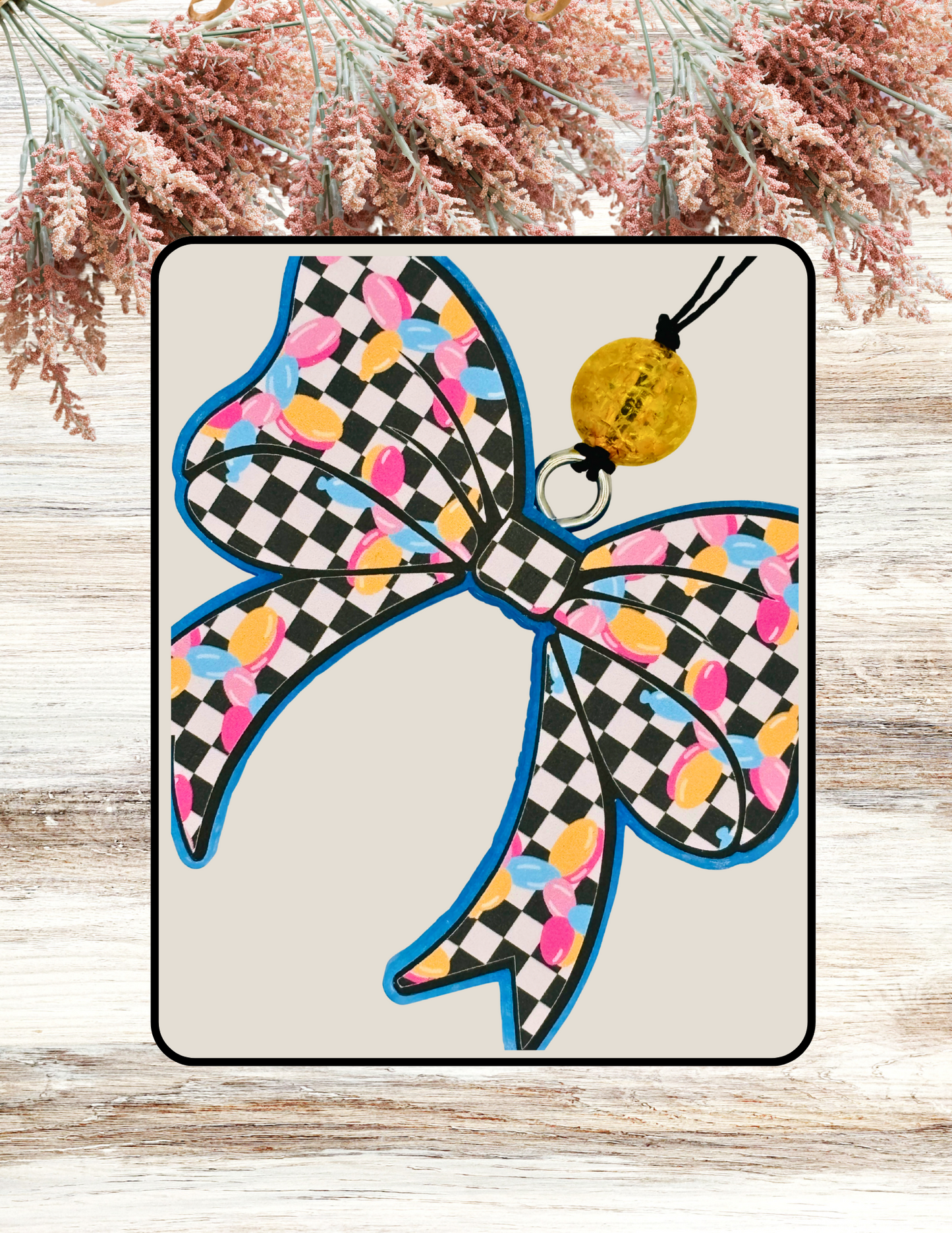 Freshie Bow Candy Checkered
