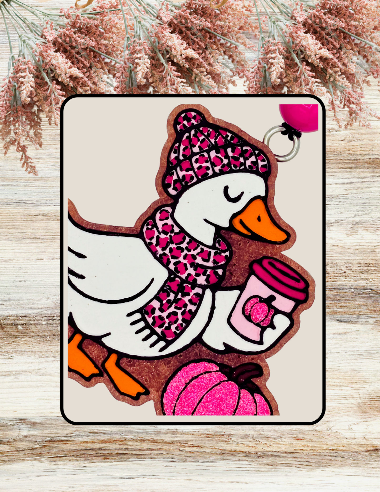 Freshie Goose Latte Pumpkin Pink Leopard