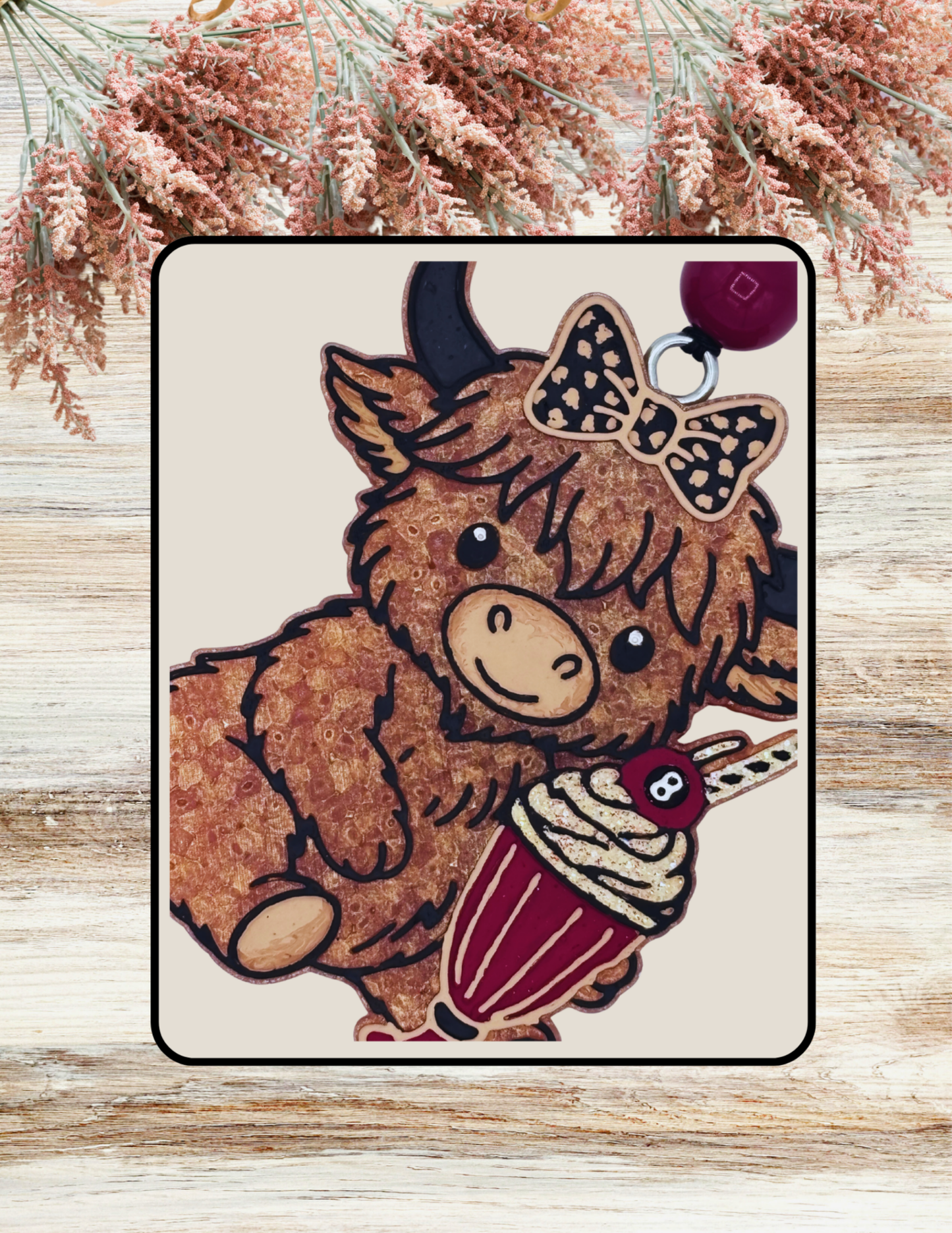 Freshie Highland with 8 Ball Milk Shake Red Black