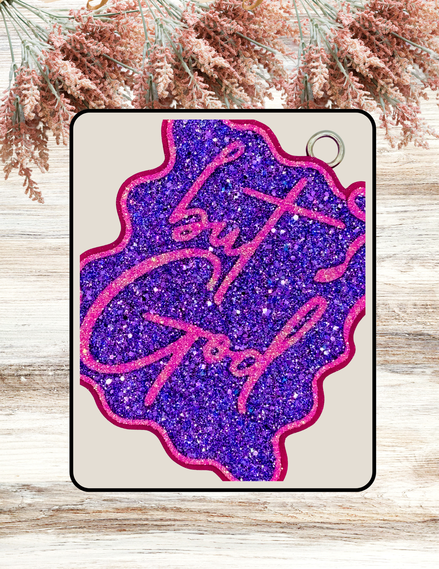 Freshie But God Stamp Purple Pink
