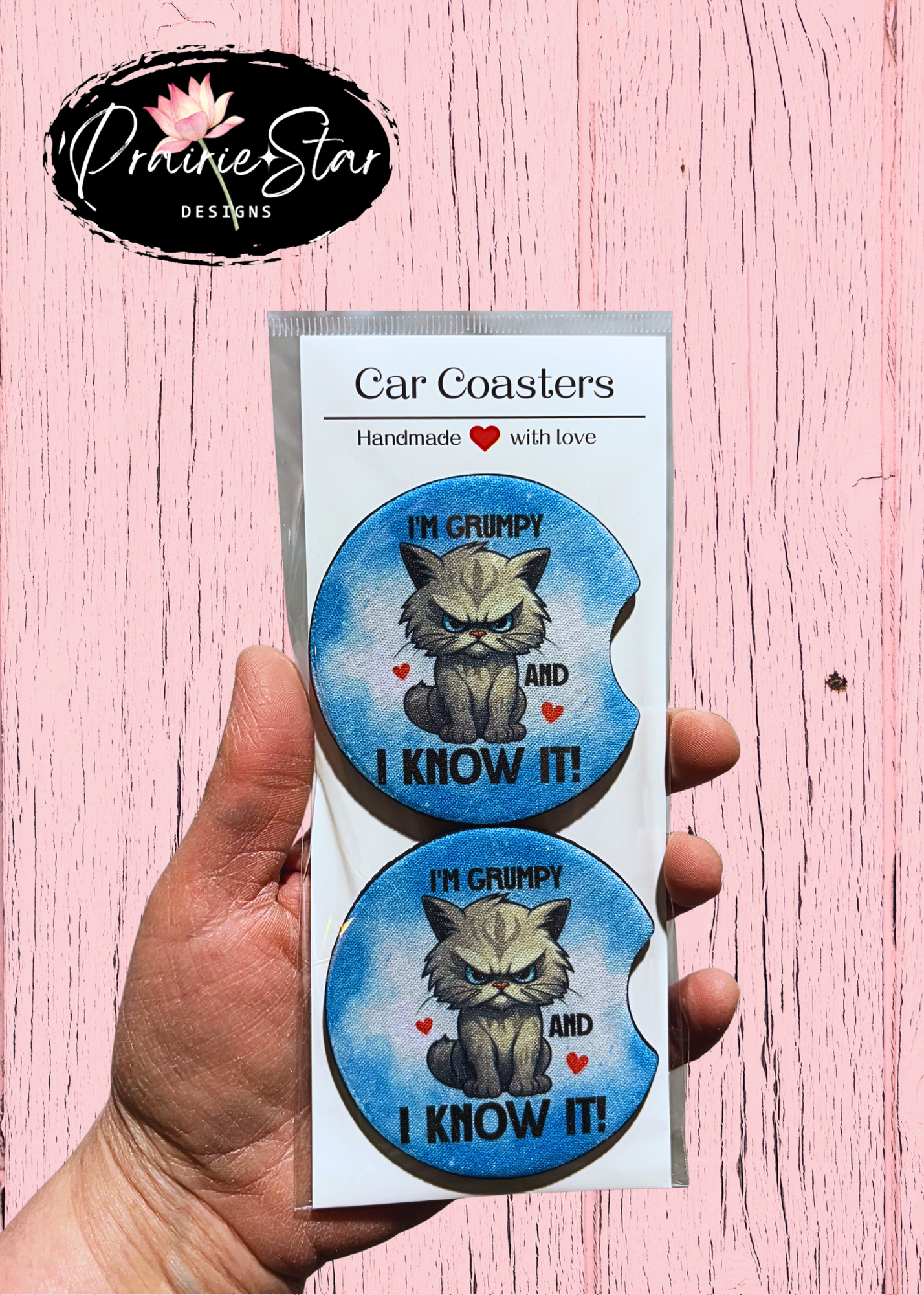 Car Coaster I'm Grumpy And I Know It