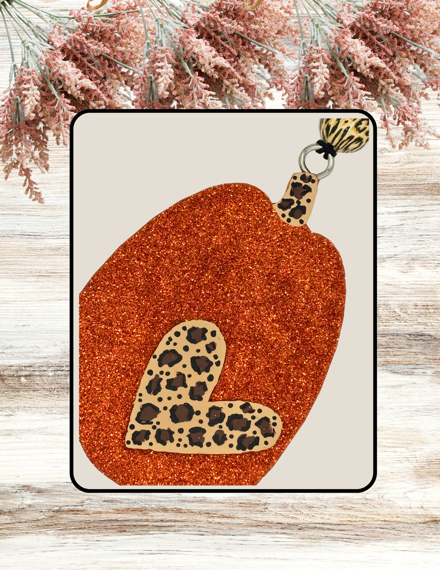 Freshie Tall Pumpkin Leopard Heart