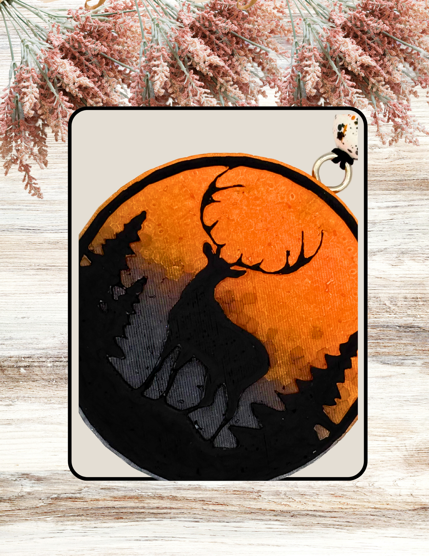 Freshie Deer in Forest Orange Sunset