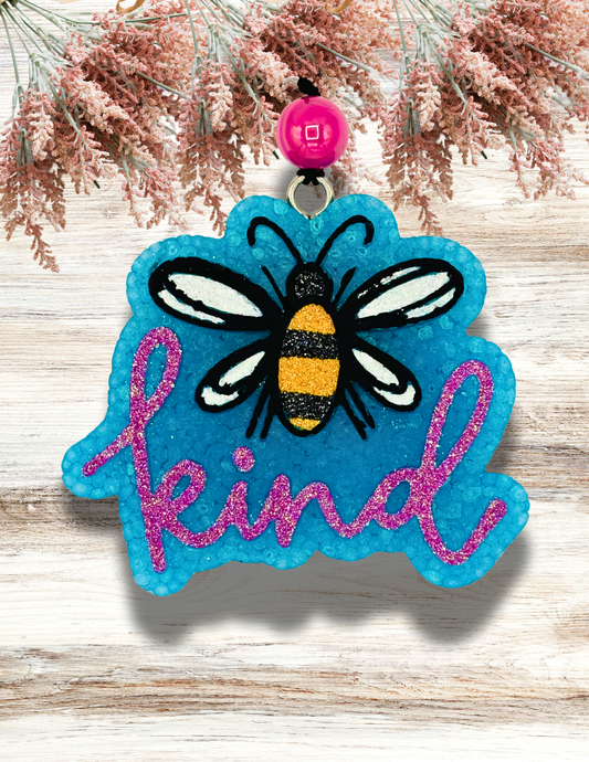 Freshie Bee Kind Turquoise Lavender