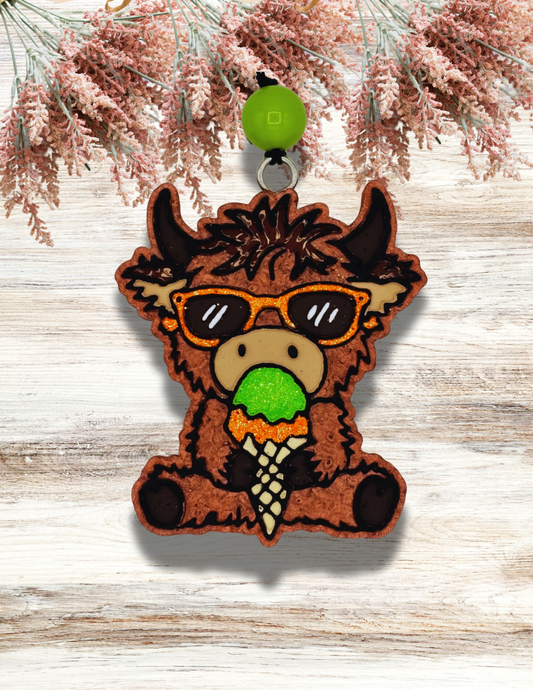 Freshie Cow Orange Sunglasses Ice Cream