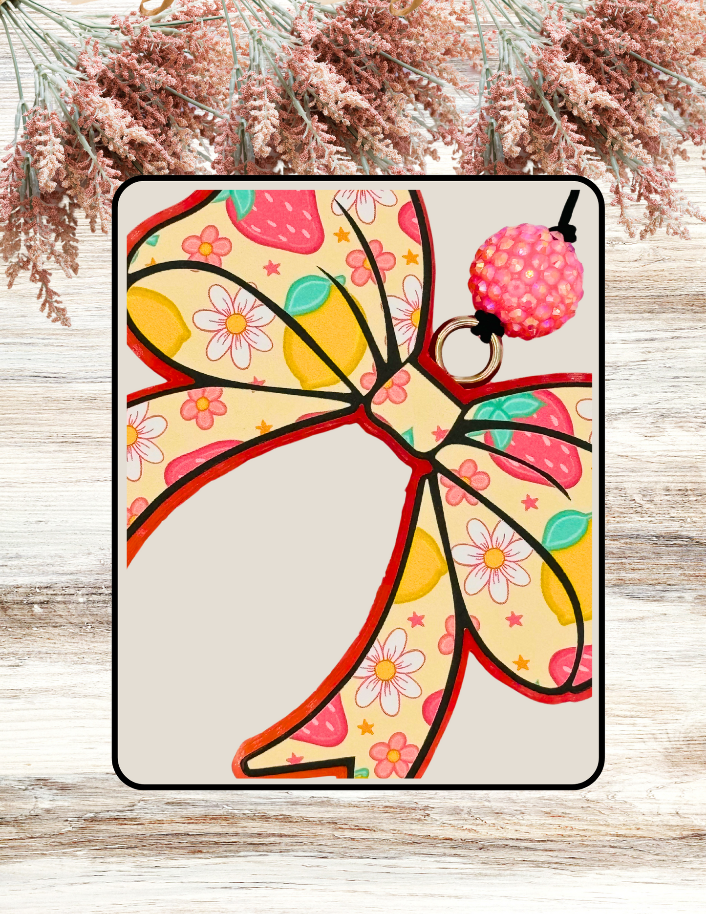 Freshie Bow Strawberry Lemon