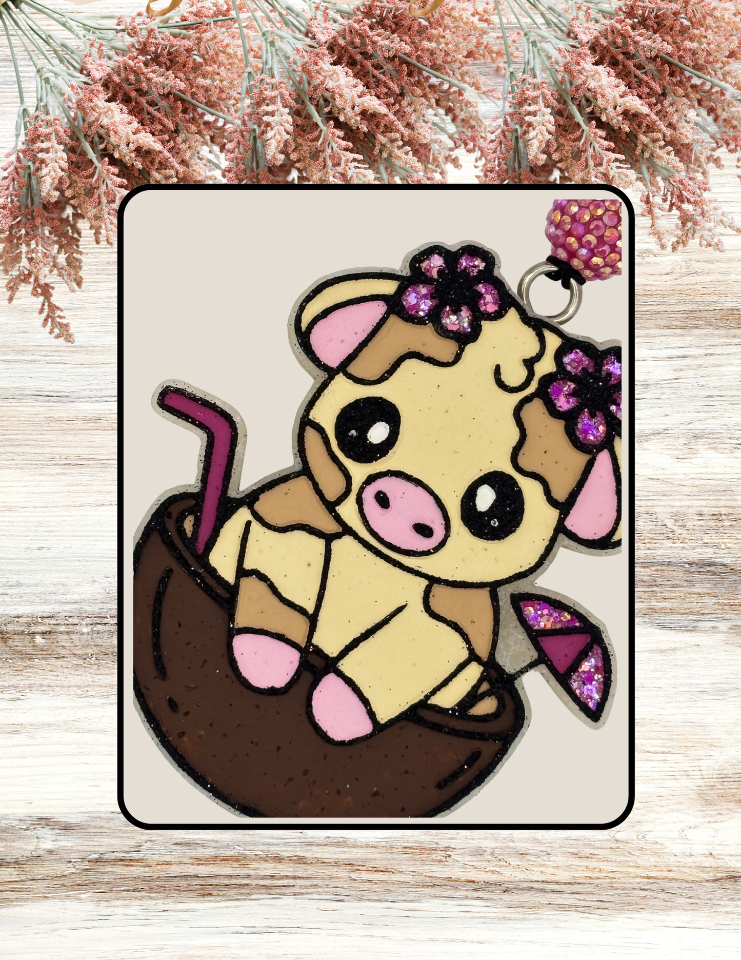 Freshie Cow in Coconut Drink Magenta