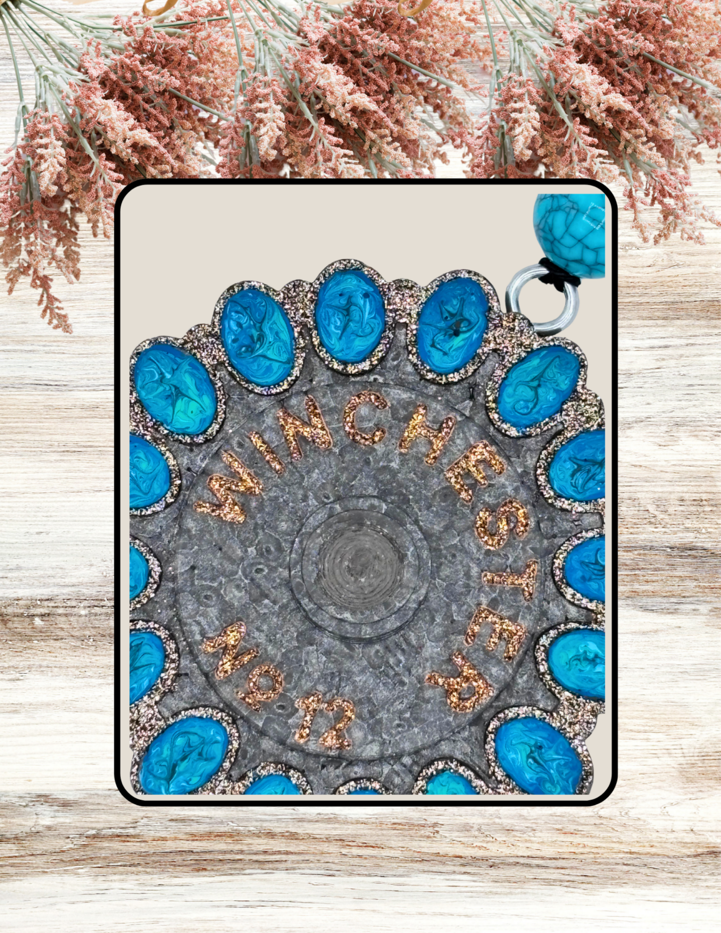 Freshie Shotgun Shell Concho Turquoise Grey