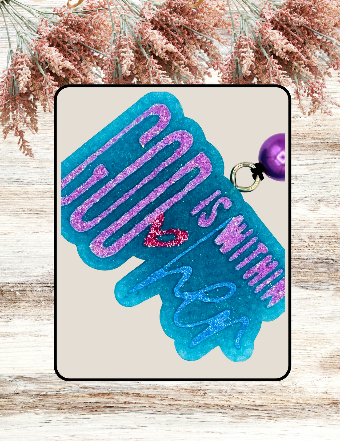 Freshie God Is Within Her Teal Lavender