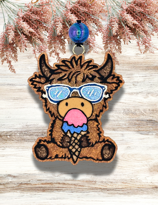 Freshie Cow Blue Sunglasses Ice Cream