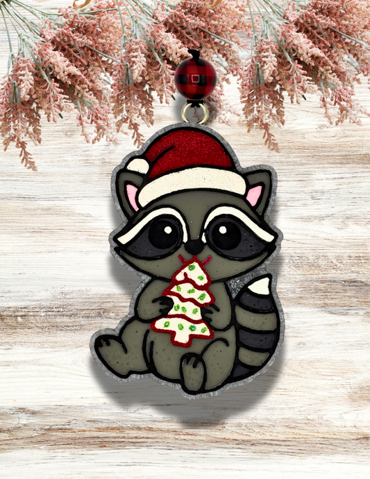 Freshie Raccoon Snack Cake Red White