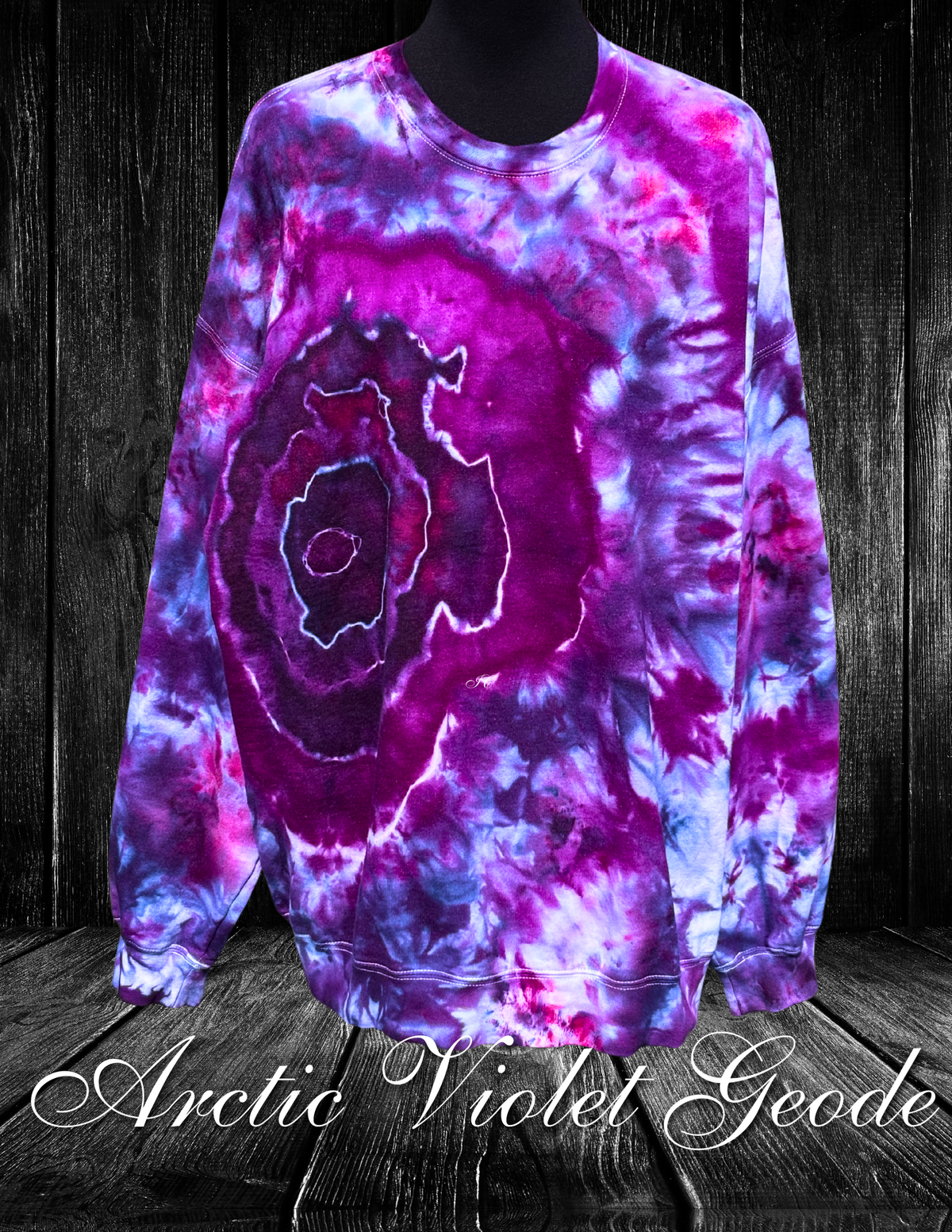 2X-Arctic Violet Geode Sweatshirt