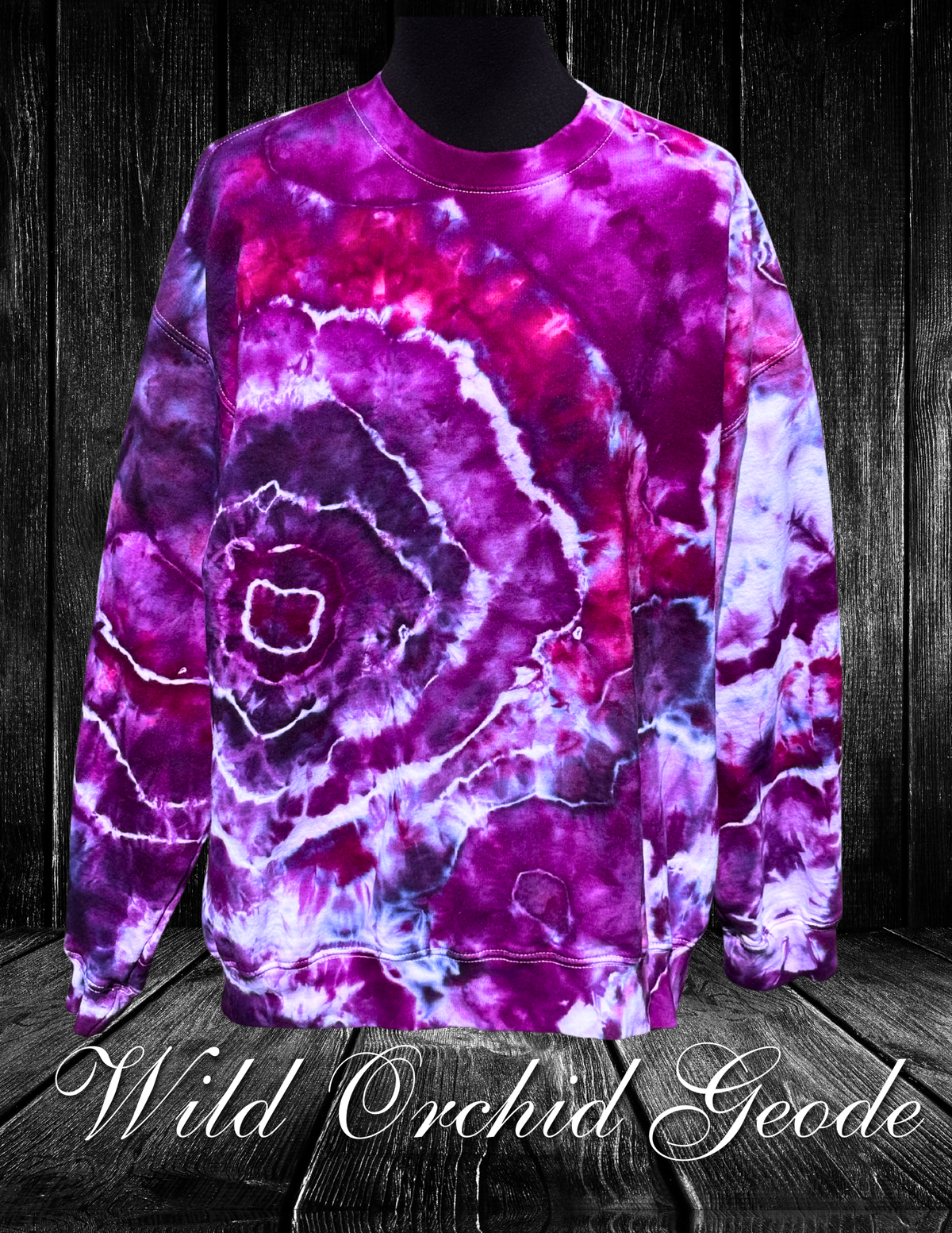 L-Wild Orchid Geode Sweatshirt