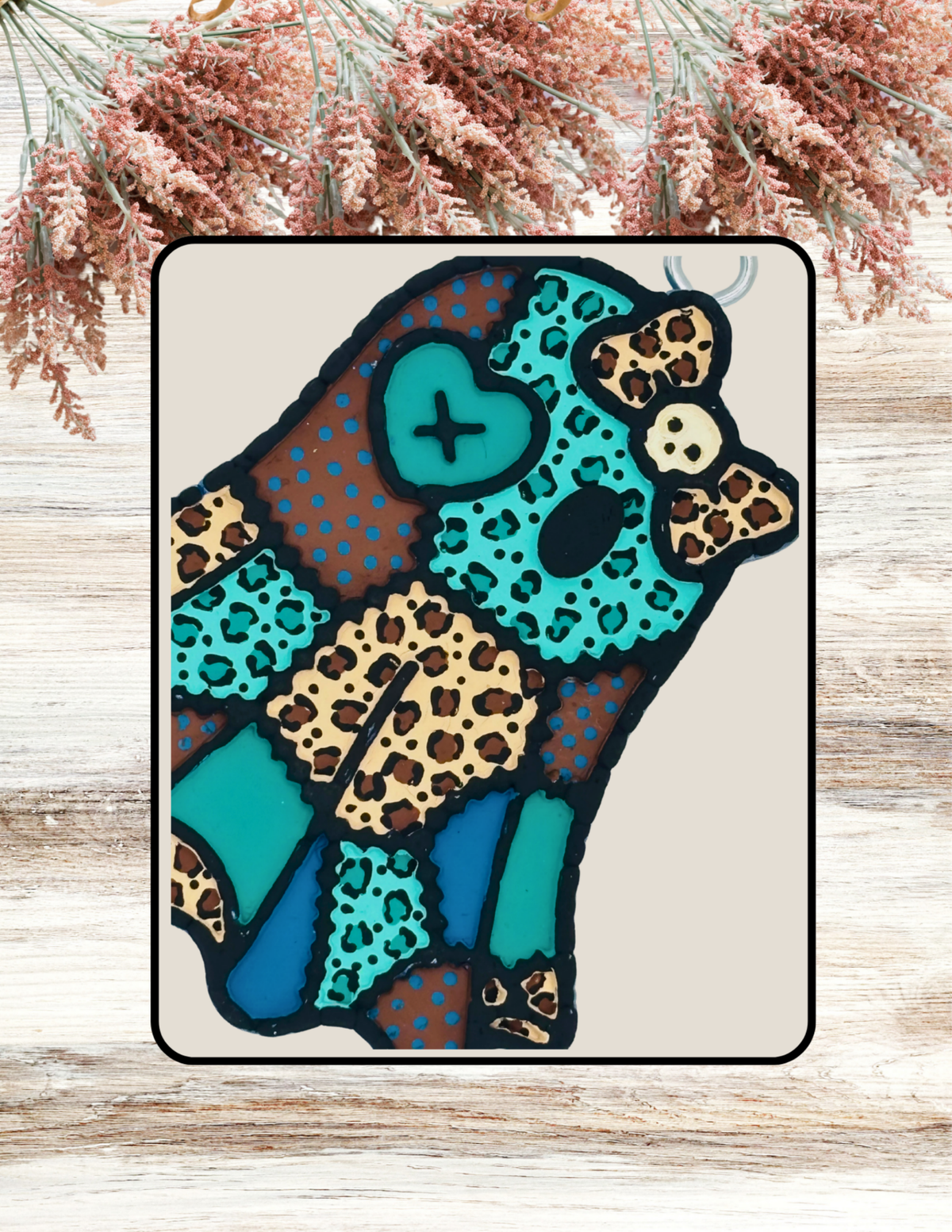 Freshie Patchwork Ghost Teal Neutral