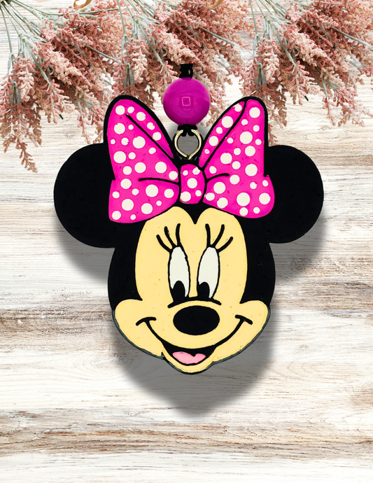 Freshie Girl Mouse Pink Polka Dot Bow