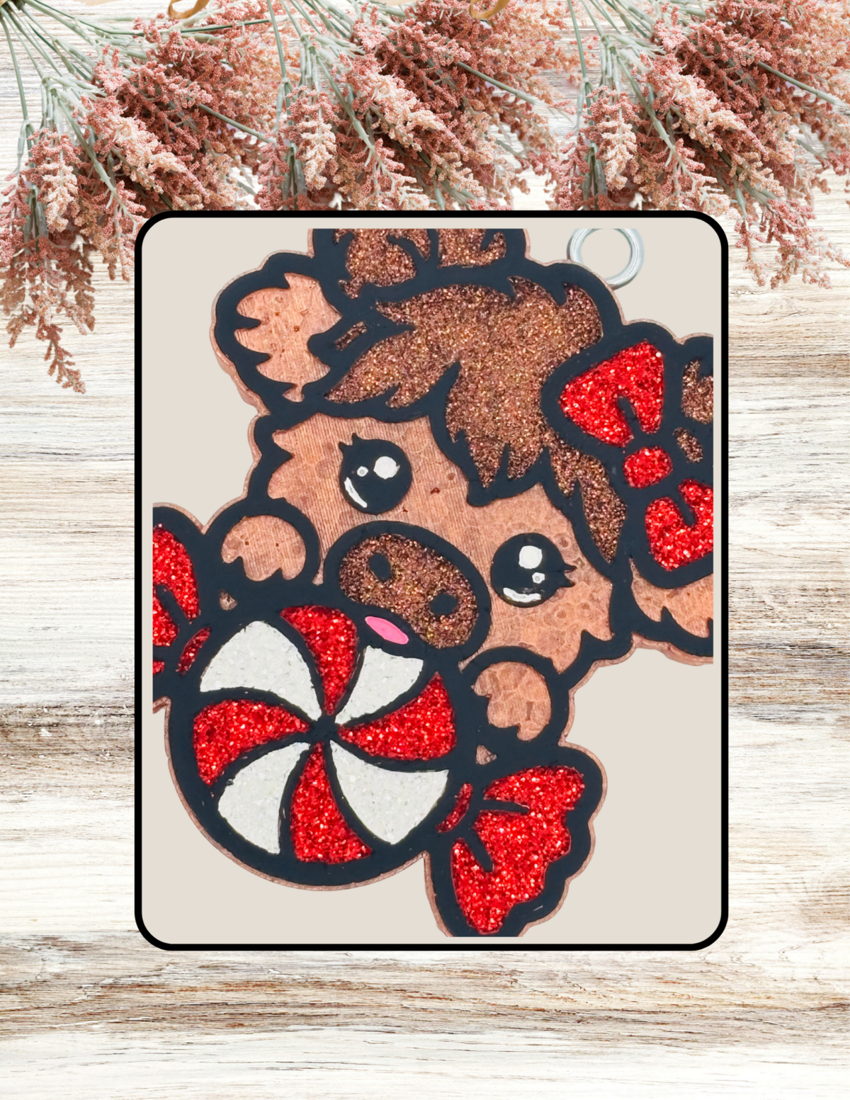 Freshie Highland Cow With Candy Red