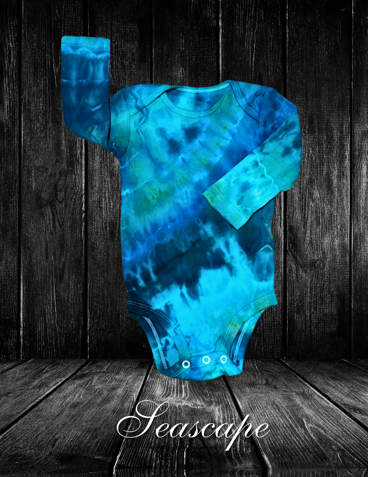 3-6mo Seascape Infant LS Onesie