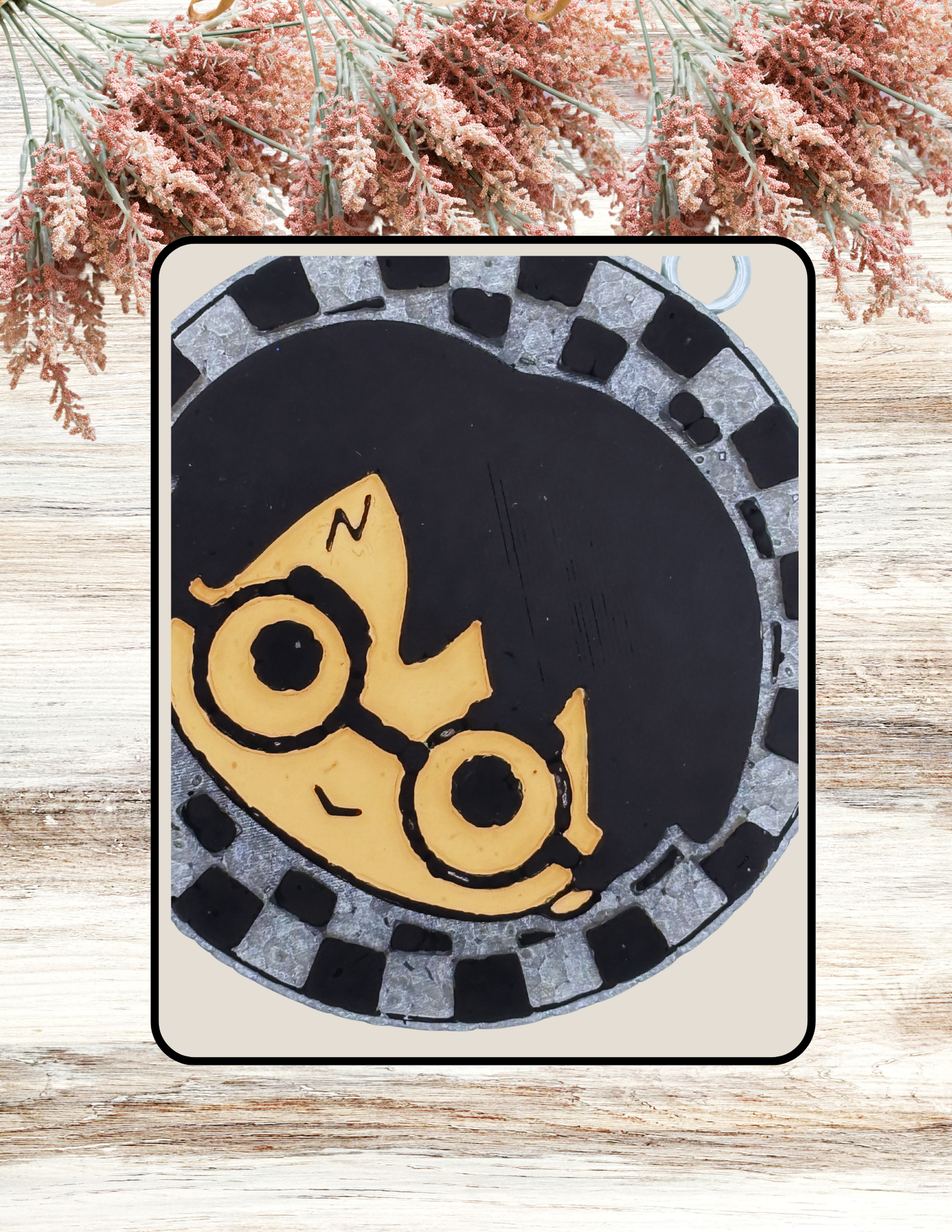 Freshie Harry Checkered Round Black Gray