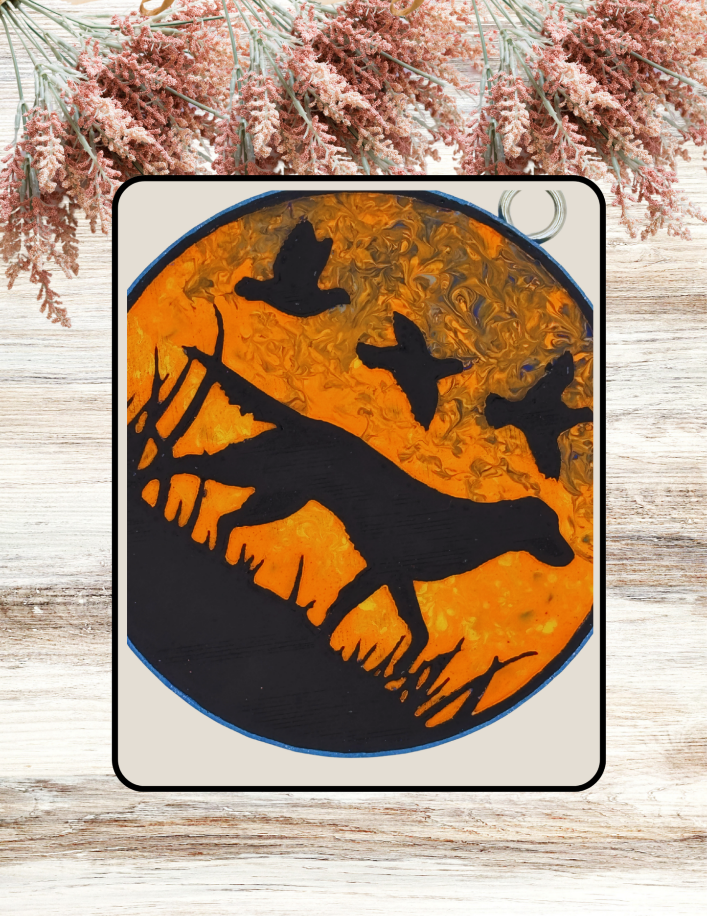 Freshie Hunting Dog Sunset Orange Gray